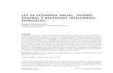 LEY DE ECONOMÍA SOCIAL, INTERÉS GENERAL Y REGÍMENES ...base.socioeco.org/docs/ley-economia-social-interes... · que justificarse éstas, finalmente, en la existencia de fines y