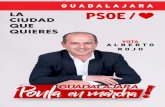 LA CIUDAD QUE QUIERES - GuadalajaraDiario.es · 2019-05-21 · en la que nací, en la que estudié, en la que vivo con mi familia y a la que quiero, esté viva siempre, con actividades