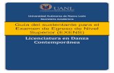 Guía del sustentante para el Examen de Egreso de Nivel Superior …escenicas.uanl.mx/wp-content/uploads/2017/04/Guia-del... · 2017-04-05 · Centro Nacional de Evaluación para