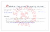 Verbos irregulares en inglés y español - WordPress.com...1 Verbos irregulares en inglés y español Al lado de la forma del verbo en inglés tenéis la transcripción fonética para