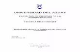 UNIVERSIDAD DEL AZUAYdspace.uazuay.edu.ec/bitstream/datos/1949/2/05523.pdf · 3.4.5 Los Días de Cobranza 3.4.6 Los Días de Venta 3.4.7 Los Días de Pago ... 4.5.2 Exportaciones