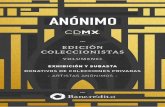 EDICIÓN COLECCIONISTAS - ANÓNIMOanonimocolectivo.com/catalogos/ANONIMO_CDMX_2018.pdf · Donativo de colección privada — Diapositivas abstractas, fotografía 20 Inyección de