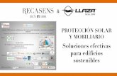 PROTECCIÓN SOLAR Y MOBILIARIO BIM_Alicante.pdf · Y ACCESORIOS PARA PROTECCIÓN SOLAR. Todos los modelos se conciben siguiendo las directrices de la Norma Europea UNE-EN 13561:2015