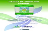 HARINA DE TRIGO 000 CARHUÉ - molinocarhue.commolinocarhue.com/wp-content/uploads/2017/06/CARHUE-000.pdf · HARINA DE TRIGO 000 CARHUÉ La HARINA DE TRIGO TIPO 000 CARHUÉ enriquecida