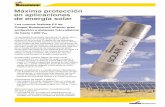 Máxima protección en aplicaciones de energía solar · 2010-05-31 · Máxima protección en aplicaciones de energía solar Los nuevos fusibles PV de Cooper Bussmann® ofrecen gran