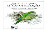 Volum 20 Revista Catalana d’Ornitologia · de la costa ib‘rica mediterr‹nia: efectes sobre la riquesa dÕocells forestals 17 Abella, J.C. Capture of two probable gynandromorphic