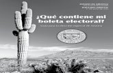 ¿Qué contiene mi boleta electoral? AZ SOS spanish.pdf · Muestra de la Boleta Electoral/Formato de la Boleta Electoral para la Proposición 123 49 ... La Oficina de la Secretaria