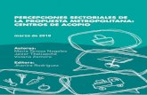 PERCEPCIONES SECTORIALES DE LA PROPUESTA …alternativascc.org/wp-content/uploads/2018/05/E... · identificación de conclusiones. Metropolitana: ... (GAMLP) viene desarrollando una