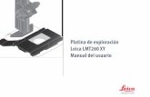 Platina de exploración Leica LMT260 XY Manual del usuario LMT260 XY... · 2019-06-18 · Platina de exploración Leica LMT260 XY Manual del usuario Observaciones generales 7 Normas