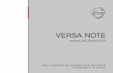 2017 Nissan Versa Note Owner's Manual · 4. Mecanismo de seguridad para niños en las puertas traseras (P. 3-4) 5. Reemplazo de focos (P. 8-25) 6. Liberación de la compuerta trasera