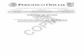 PERIODICO OFICIAL - Tamaulipaspo.tamaulipas.gob.mx/.../uploads/2018/10/cxxxvi-78-300611F-ANEX… · Colonia: NUEVO AMANECER Manzana: 400 Lote: 21 Norte: 10.00m - L-5 Sur: 10.00m -