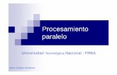 Procesamiento Paralelo.ppt [Compatibility Mo€¦ · Cluster de procesamiento paralelo Grupos de sistemas autónomos interconectados por interfaces de red formando diferentes topologías