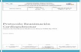 Protocolo Reanimación Cardiopulmonarcufcd.edu.mx/calidad/v20/documentacion/CM/CEMA-PR-SM-5.pdf · PROTOCOLO DE ATENCION DE REANIMACION CARDIOPULMONAR SERVICIO MEDICO Vigente a partir