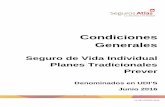 Condiciones Generales Vida Individual Tradicional UDI'S Prever€¦ · En cumplimiento con lo dispuesto por la Ley Federal de Protección de Datos ... 05120 México, D.F. Tel.: (55)9177-50-00,