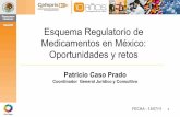 Esquema Regulatorio de Medicamentos en México ... · NOM-072-SSA1-1993 Etiquetado de medicamentos NOM-073-SSA1-1993 Estabilidad de medicamentos NOM-036-SSA2-2002 Prevención y control