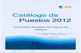 301LOGO DE PUESTOS 2012.pdf) - CEA Jaliscoinfo.ceajalisco.gob.mx/.../catalogo_puestos2012.pdf · El Catálogo de Puestos 2012, tiene como propósito dar a conocer el número puestos