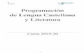Programación de Lengua Castellana y Literatura · Lengua Castellana LenguaCastellana PALIC IRENE CÁMARA 2º ESO (B y E) 1º BACH. (A, D, E) ... los contenidos de la materia. Aplicar