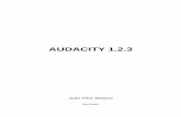 Audacity - Web de jEsuSdA 8) · Audacity 1.2.3 Juan Félix Mateos Versión 1.0.0 29/04/2005 3 Proyectos, pistas de audio y archivos de audio La gestión de archivos de Audacity puede