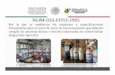 NOM-033-FITO-1995 Oax.ppt [Modo de compatibilidad] · 2018-09-04 · NOM-033-FITO-1995 Por la que se establecen los requisitos y especificaciones fitosanitarias para el aviso de inicio
