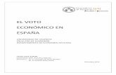 EL VOTO ECONÓMICO EN ESPAÑA · dimensión temporal en su vertiente retrospectiva y prospectiva (3y4) _____ 89 b.2 Sobre la asimetría del voto (5), el voto económico calificado