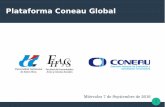 Plataforma Coneau Global · Formas de completar el CV 7 2) Cargar todos los datos desde inicio o importar la ficha del formulario electrónico: Plataforma Coneau Global