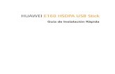 HUAWEI E160 HSDPA USB Stick - ZOOM Informatica · Asimismo, respete la privacidad y los derechos de terceros. Cuidado y mantenimiento Es normal que la temperatura del dispositivo