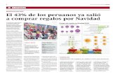 reporte de ipsos perú El 43% de los peruanos ya salió a ... · reporte de ipsos perú El 43% de los peruanos ya salió a comprar regalos por Navidad Si bien la compra a último