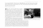 Leopoldo Torres Balbás y la teoría de la conservación y la …academiadelpartal.org/files/n6_55.pdf · 2019-05-07 · la conservación. A partir de 1923, en su trabajo como con-servador