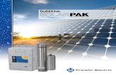 SISTEMA DE BOMBEO SOLAR - WordPress.com · El SubDrive SolarPAK es el sistema solución para sus necesidades de bombeo solar. Utilizando componentes de calidad Franklin Electric,