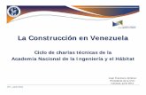 La Construcción en Venezuela - Acadingacading.org.ve/info/.../ingenieria/...en_Venezuela.pdf · combustibles y lubricantes ascensores sistemas de ventilacion forzada sistema hidroneumaticos