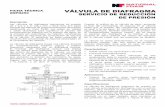 VÁLVULA DE DIAFRAGMA · 2017-10-04 · La válvula de diafragma reductora de presión es . una válvula accionada por diafragma, con un patrón esférico, para modular el servicio.