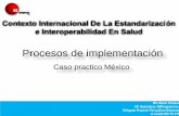Contexto Internacional De La Estandarización e ......IMSS PEMEX INCAN INP Preparación para la Certificación SSA-DGIS Reporte de Revisión ... e. Se recomienda que permita imprimir