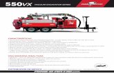 550VX VACUUM EXCAVATOR SERIES - ucsmexico.com€¦ · » Agujeros — cava con seguridad agujeros de inspección para localizar redes de servicio en perforación direccional. » Método