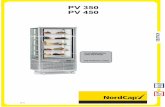 PV 350 PV 450 - NordCap · Taste 5 “SET” Taste 6 "UP" Taste 7 "DOWN" ... Bandeja Condensador Evaporador Filtro Interruptor Interruptor Microinterruptor Caja de bornes Mod. Q/G/Phasta
