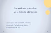 Las escritoras románticas. De la rebeldía a la tristeza€¦ · Carta de CC al presidente de la Diputación de Badajoz (1890) … No lo atribuya a modestia, que no es, ni a afectación,