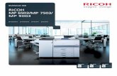 Copiadora Impresora Facsímil Escáner€¦ · Innovation de Ricoh puede ayudarle a acceder a los detalles importantes, cambiar la configuración y moverse rápidamente de una tarea