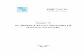 REGLAMENTO REGLAMENTO DEL PROGRAMA DEL PROGRAMA … · Asunción (UAA) Maestría en Investigación Científica con Especialización en Métodos Cualitativos y Cuantitativos MAESTRÍA