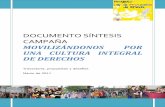 DOCUMENTO SÍNTESIS CAMPAÑA...Retomando los informes del Comité de Derechos del Niño de Naciones Unidas, en las Observaciones Finales del 2007 al Informe de Chile, el Comité lamenta