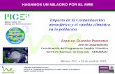 Impacto de la Contaminación atmosférica y el cambio climático en la … Guzman.pdf · Efecto de la Contaminación atmosférica y el cambio climático en la población Aquileo Guzmán