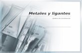 Metales y ligantes - UNAMdepa.fquim.unam.mx/amyd/archivero/METALESYLIGANTES_8706.pdf · •Ya hemos dicho que los complejos metálicos pueden representarse como un átomo central