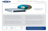 LaCie d2 DVD±RW Drive con LightScribe · con un láser en lugar de una impresora. Para ello, LightScribe utiliza una combinación de la grabadora de CD o DVD, discos ... • DVD-R