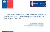 vectores y su impacto probable en la Ecología Urbana”€¦ · Aumento de la distribución espacial de artrópodos: mosquitos, garrapatas Aumento de extensión de enfermedades E.