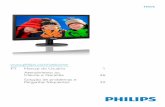 193V5 - Philips€¦ · monitor, não exerça demasiada pressão a tela LCD. Ao deslocar o monitor, levante-o segurando na moldura; não levante o monitor colocando a mão ou dedos