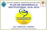 COLEGIO QUÍMICO FARMACÉUTICO DEL PERÚ PLAN DE … · Plan de Desarrollo Institucional Colegio Químico Farmacéutico del Perú II FORTALECIMIENTO DE COMPETENCIAS, CERTIFICACIÓN