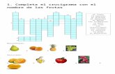 Completa el crucigrama con el nombre de las frutas€¦ · Web view2016/04/03  · Title Completa el crucigrama con el nombre de las frutas Author colaborador Last modified by Marie