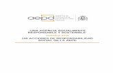 100 ACCIONES DE RESPONSABILIDAD SOCIAL DE LA AEPD · funciones que impliquen el acceso a datos personales en materias relacionadas con la protección de datos y la garantía de los