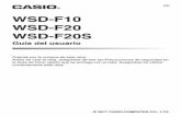 WSD-F10 WSD-F20 WSD-F20S - Support | Home | CASIO€¦ · Introducción ¡Atención propietarios del WSD-F10! En este manual se describe cómo utilizar un reloj WSD-F10 que ha sido