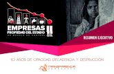 EPE II (resumen ejecutivo) - Transparencia Venezuela...Resumen ejecutivo En el marco de la segunda fase de la investigación, se fortaleció y ac-tualizó el directorio en datos abiertos