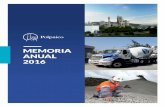 MEMORIA ANUAL 2016 - Diario Sustentable · Económica (IMACEC) minero de diciembre registró una caída interanual de 3,0%. Si bien la actividad de otras industrias ayudó a que el