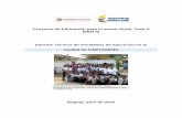 Proyecto de Educación para el sector Rural, Fase II (PER ...aprende.colombiaaprende.edu.co/sites/default/files/... · Proyecto de Educación para el Sector Rural, Fase II Informe